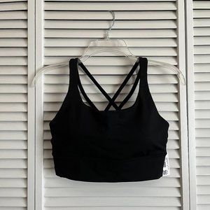 NEW with tags Lululemon Energy Longline Bra Black size 8